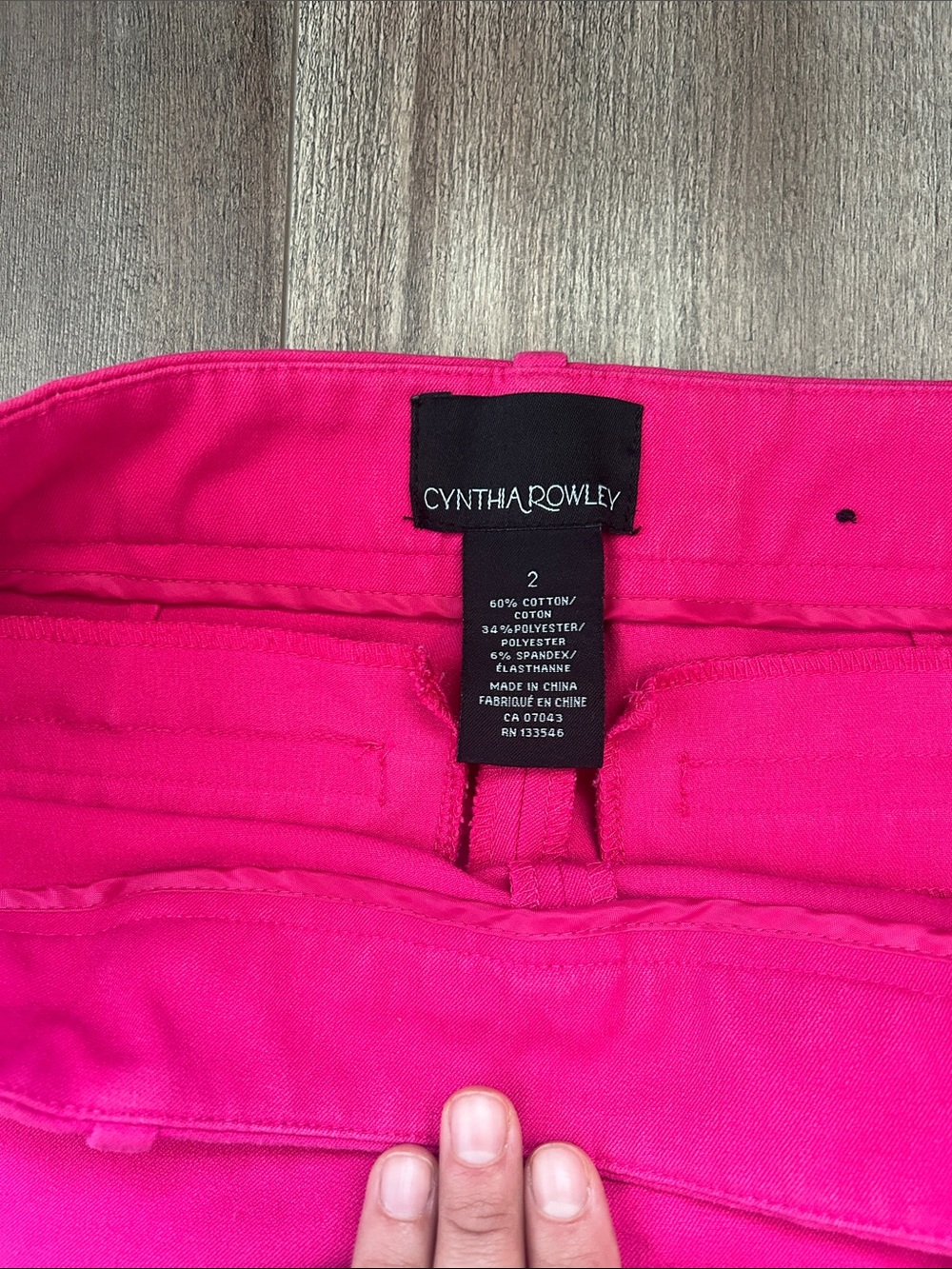 Cynthia Rowley Fuchsia Skinny Pants - Picture 2 of 3